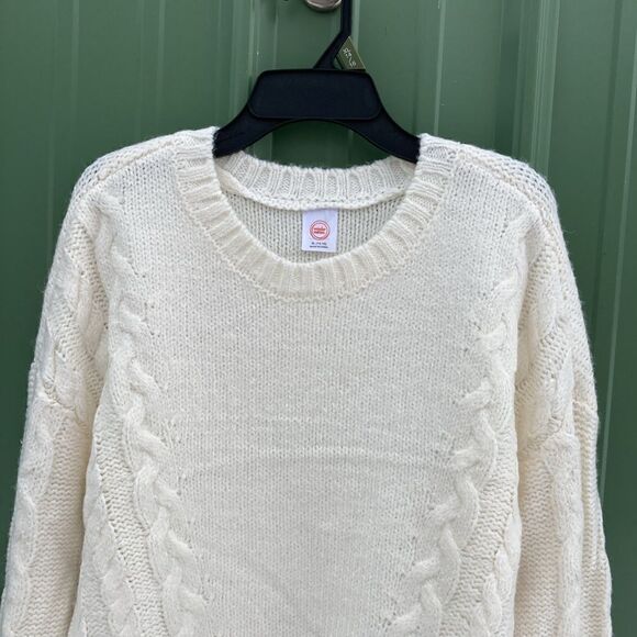 Girls Ultra Soft Cable Knit Sweater with Long Sleeves, Size XL (14-16) - Picture 2 of 7